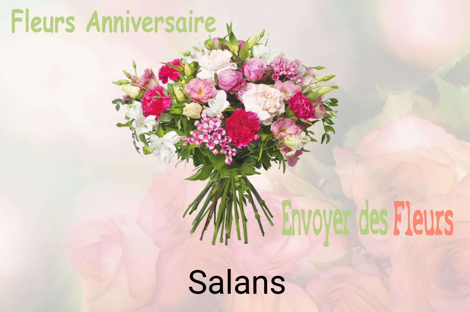 Bouquet de fleurs d’anniversaire livré à Salans