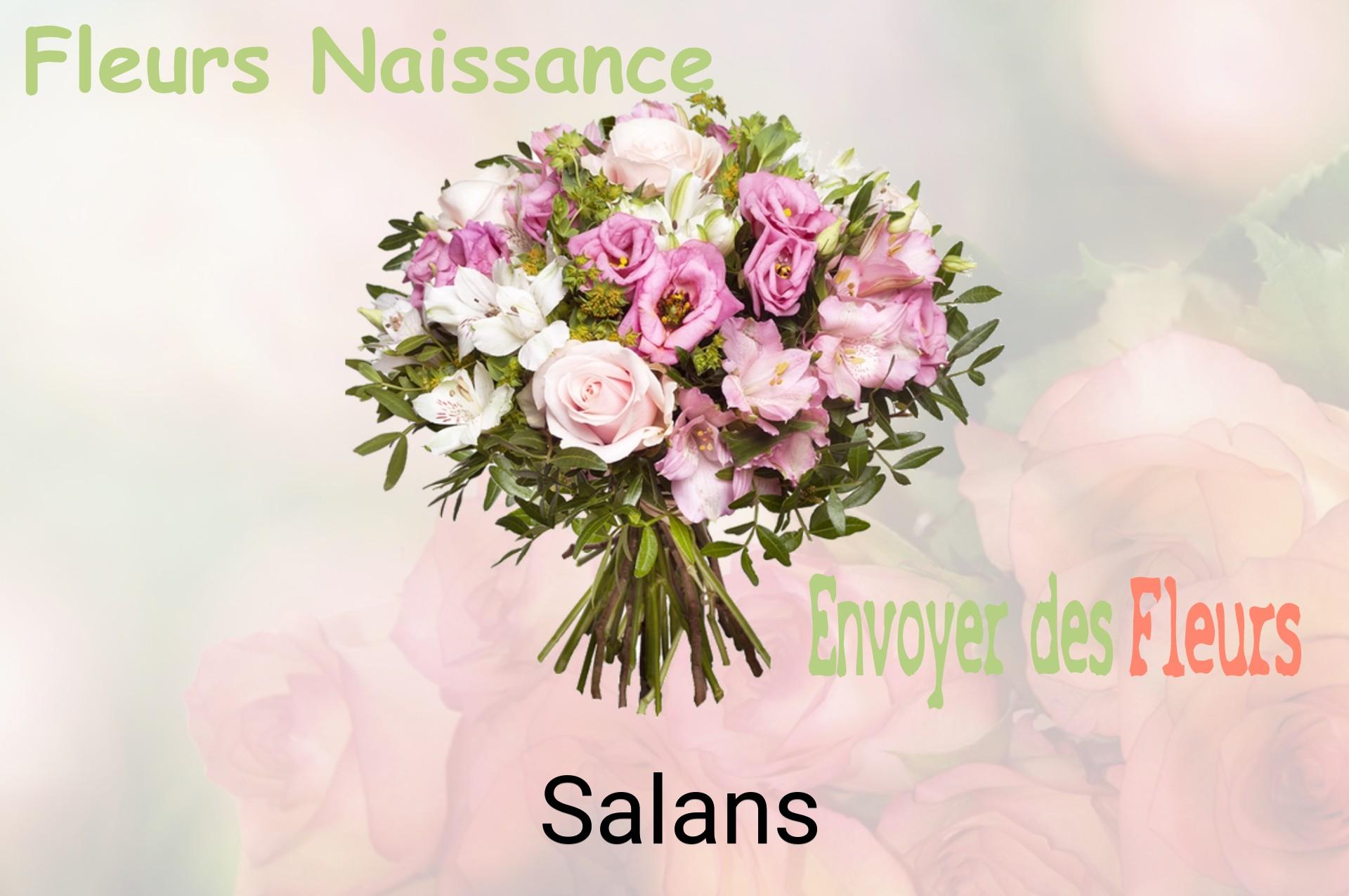 Bouquet de fleurs de naissance livré à Salans